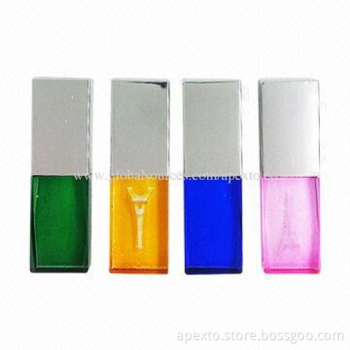 Crystal Shock-resistant Wooden USB Flash Drives with Up to 64GB Capacity, Supports Plug-and-play